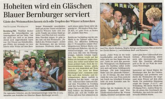 Pressebeitrag MZ
